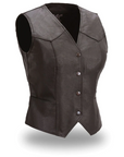 Lady Bug Women's Motorcycle Leather Vest