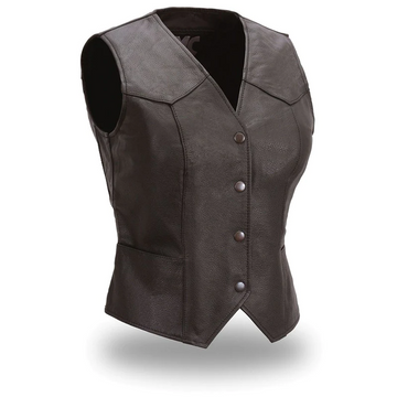 Lady Bug Women's Motorcycle Leather Vest