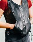 Celeste Women's Motorcycle Leather Vest