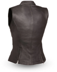 Odette Women's Motorcycle Leather Vest