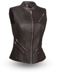 Odette Women's Motorcycle Leather Vest