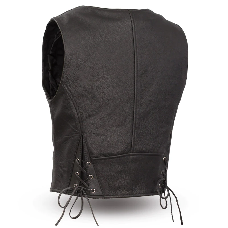 Out West Women's Motorcycle Leather Vest