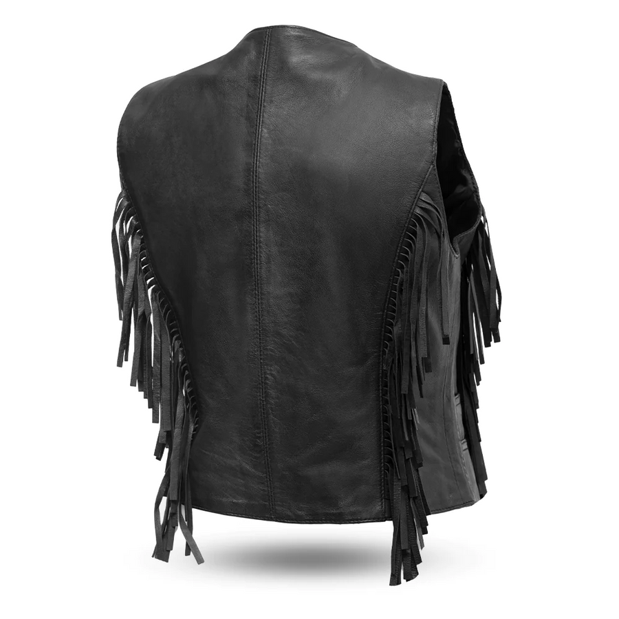 Cheyenne Women's Leather Motorcycle Vest