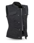 Ruby Women's Motorcycle Canvas Vest