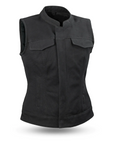 Ruby Women's Motorcycle Canvas Vest