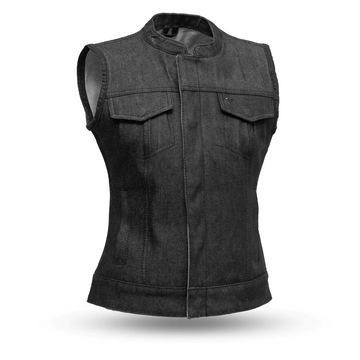 Ruby Women's Motorcycle Denim Vest