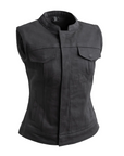 Lilly Women's Motorcycle Twill Vest