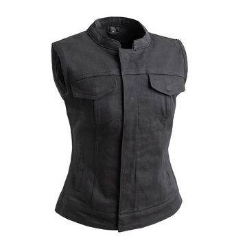 Lilly Women's Motorcycle Twill Vest