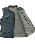 Lilly Women's Motorcycle Denim Vest