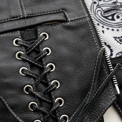 Stevie Women's Motorcycle Leather Vest