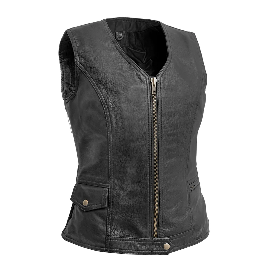 Layla - Women's Motorcycle Leather Vest