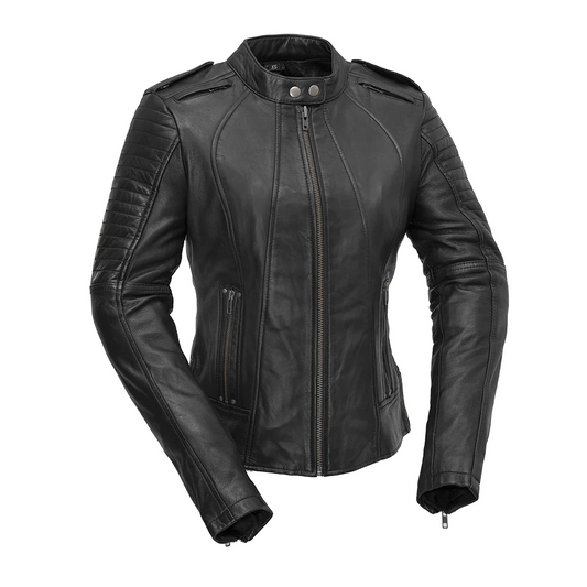 Foxy Women's Leather Motorcycle Jacket