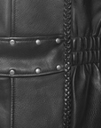 Veda Women's Leather Motorcycle Jacket