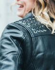 Moon Lit Women's Leather Motorcycle Jacket