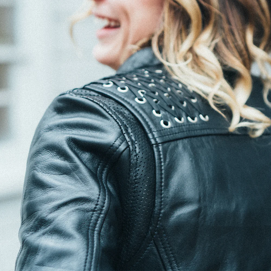 Moon Lit Women's Leather Motorcycle Jacket