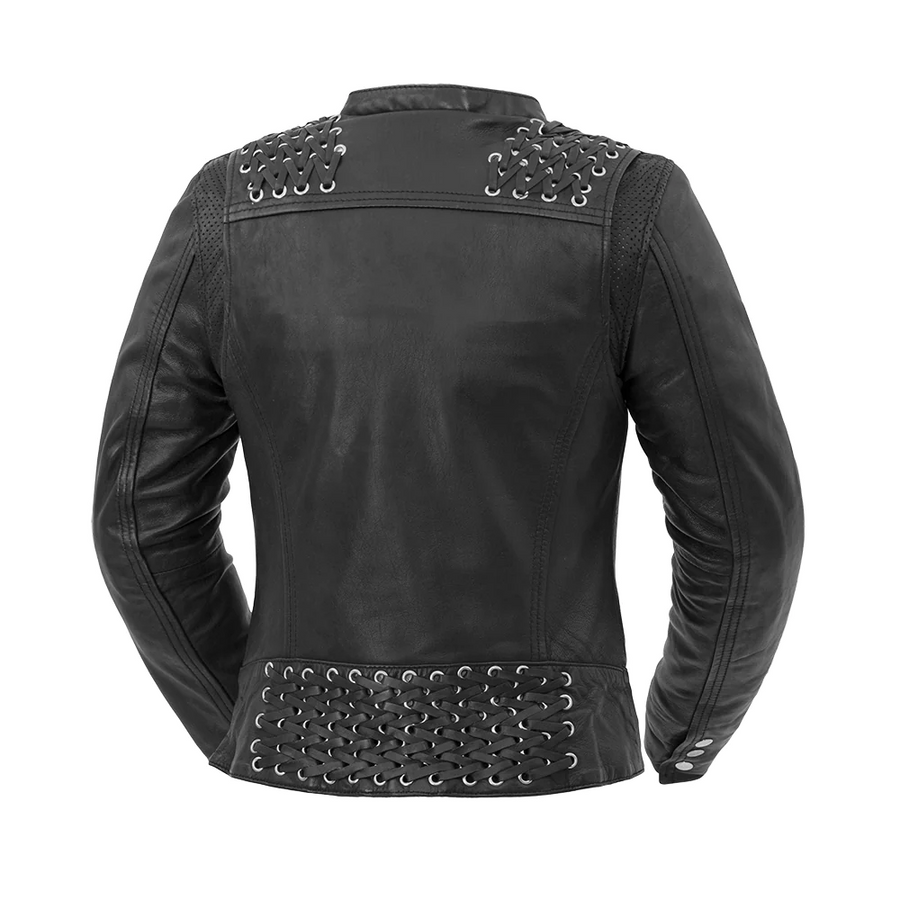 Moon Lit Women's Leather Motorcycle Jacket