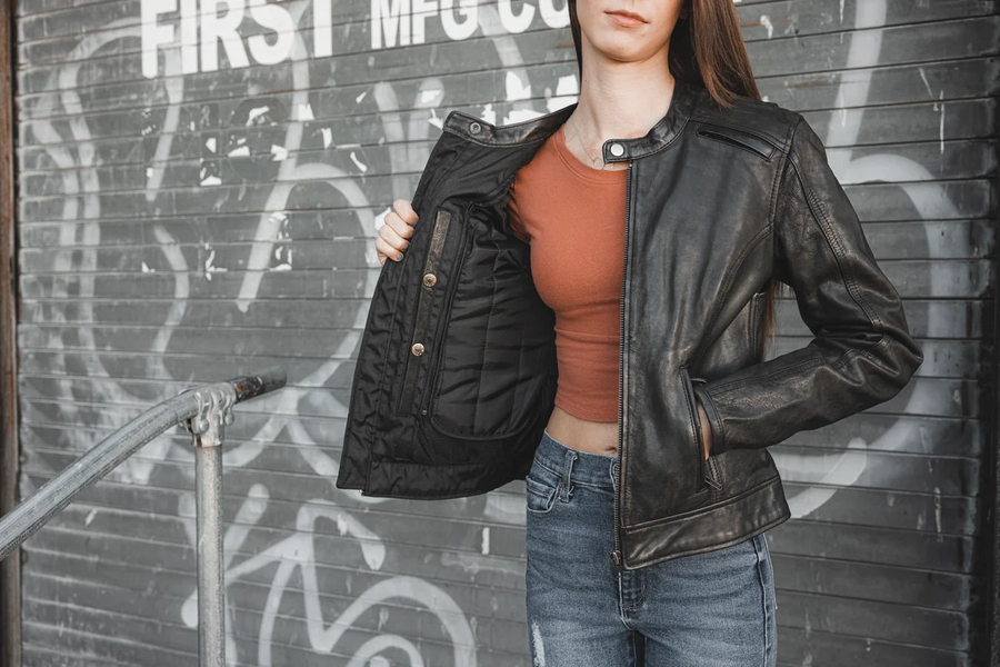 Brielle Motorcycle Leather Jacket