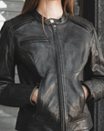 Brielle Motorcycle Leather Jacket