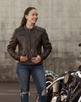 Brielle Motorcycle Leather Jacket