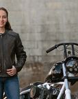 Brielle Motorcycle Leather Jacket