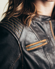 Rivka Women's Leather Motorcycle Jacket