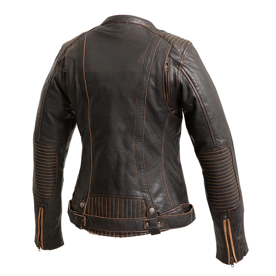 Rivka Women's Leather Motorcycle Jacket