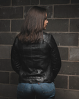 Night Drop Motorcycle Leather Jacket