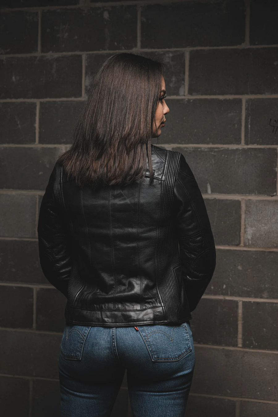 Night Drop Motorcycle Leather Jacket