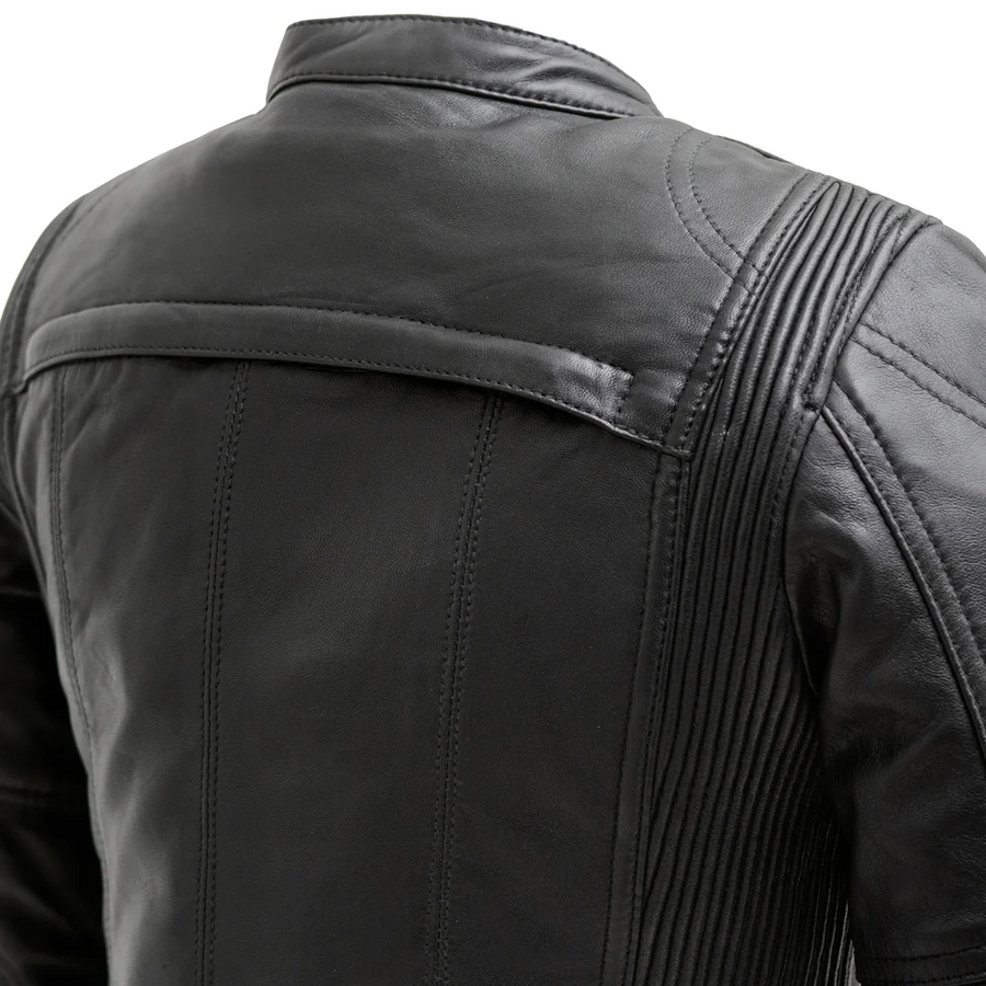 Night Drop Motorcycle Leather Jacket