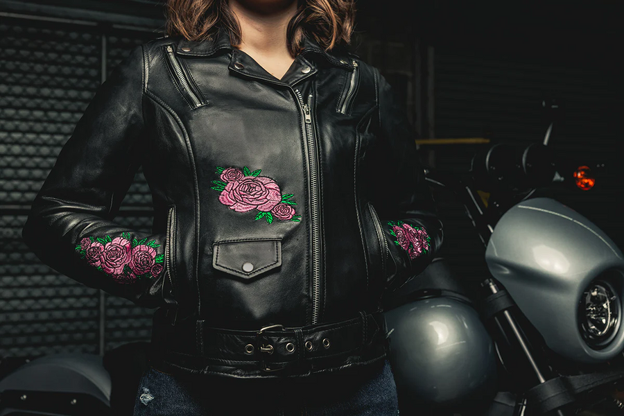 Blossom - Women's Leather Motorcycle Jacket