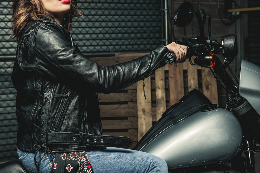 Roxy - Women's Motorcycle Leather Jacket