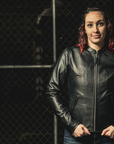 Vega Women's Motorcycle Leather Jacket