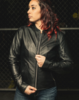 Vega Women's Motorcycle Leather Jacket