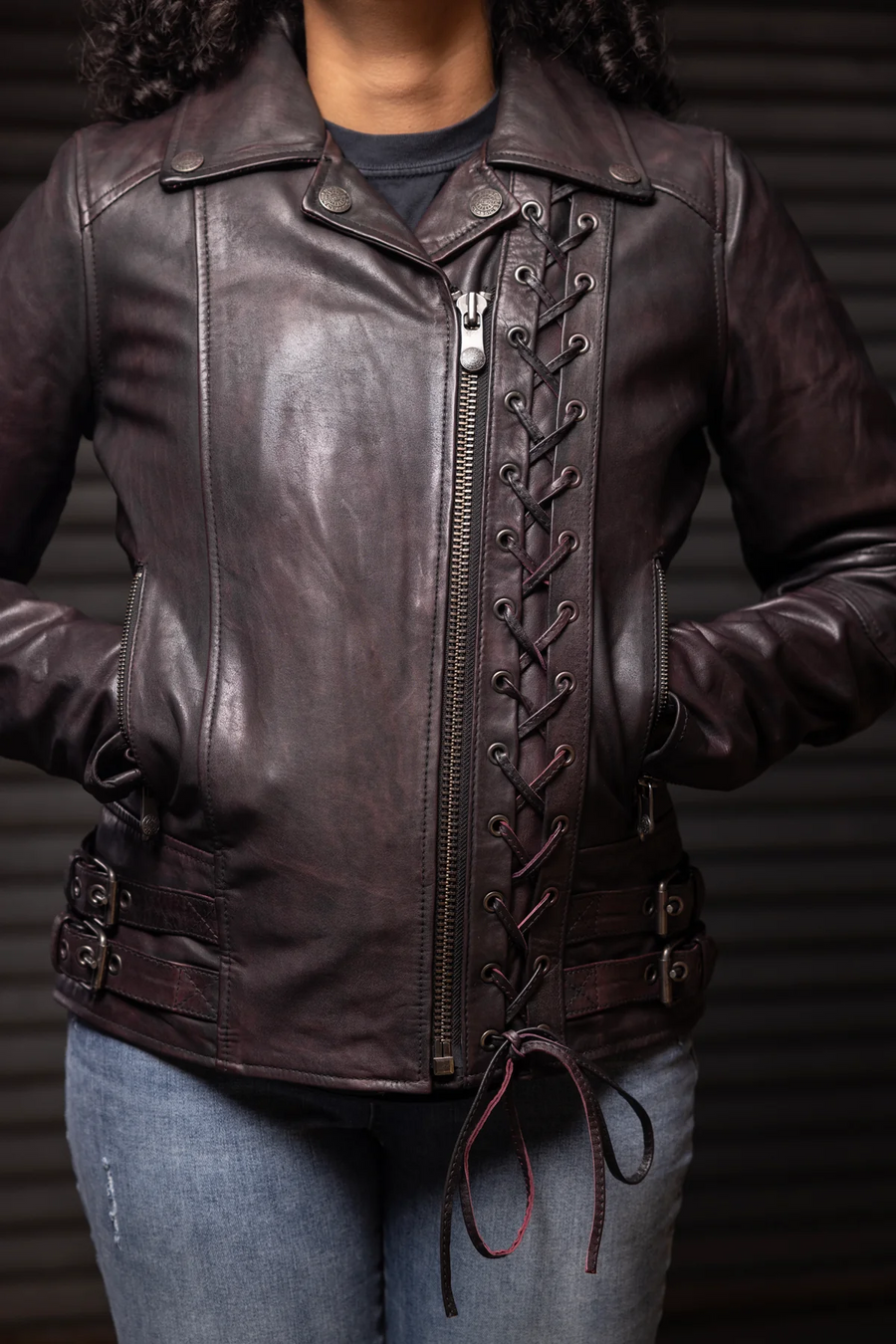 Rory Motorcycle Leather Jacket