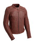 Nova - Women's Perforated Leather Motorcycle Jacket