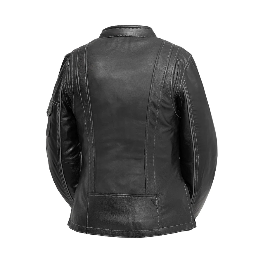 Domino Women's Motorcycle Leather Jacket