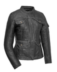 Domino Women's Motorcycle Leather Jacket