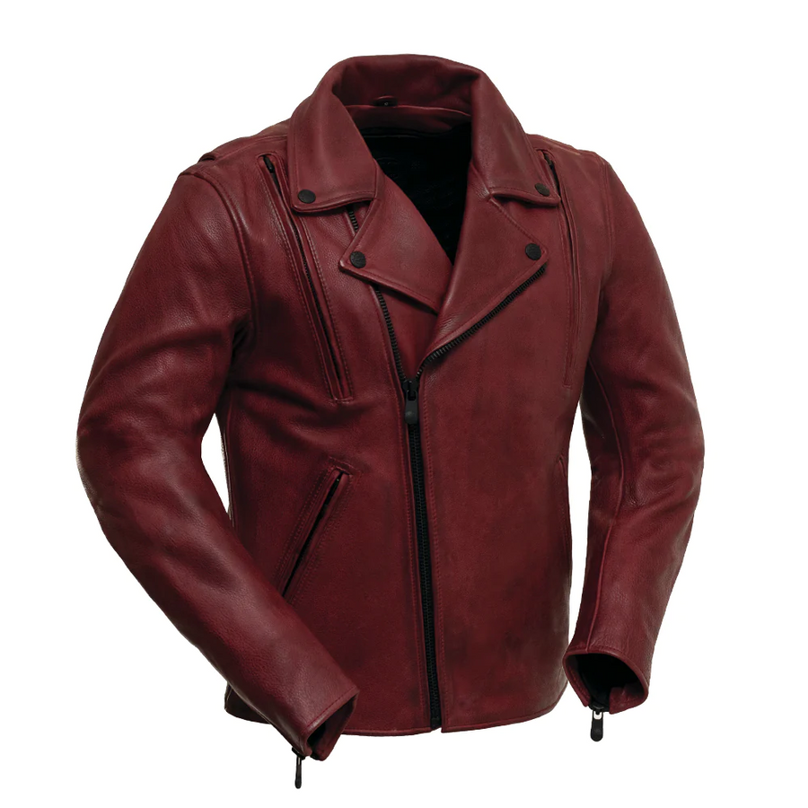 Kit Men's Motorcycle Leather Jacket