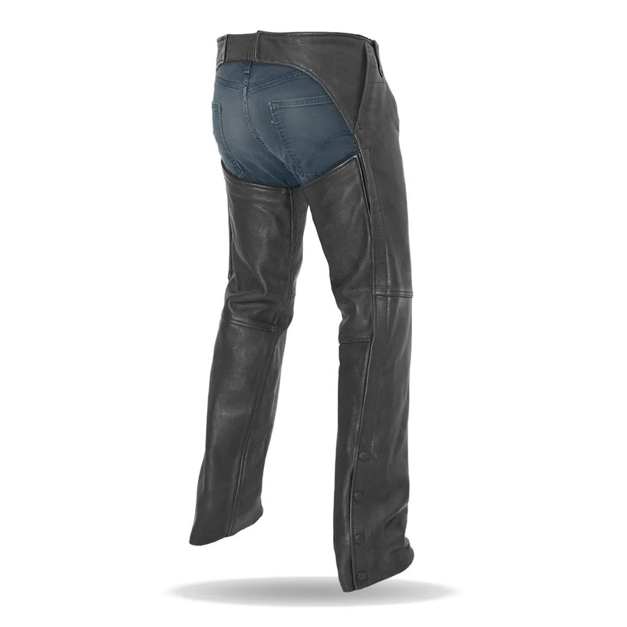 Durango - Unisex Motorcycle Platinum Leather Chaps