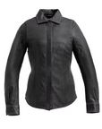 Purple Rain Women's Motorcycle Leather Shirt - Limited Edition