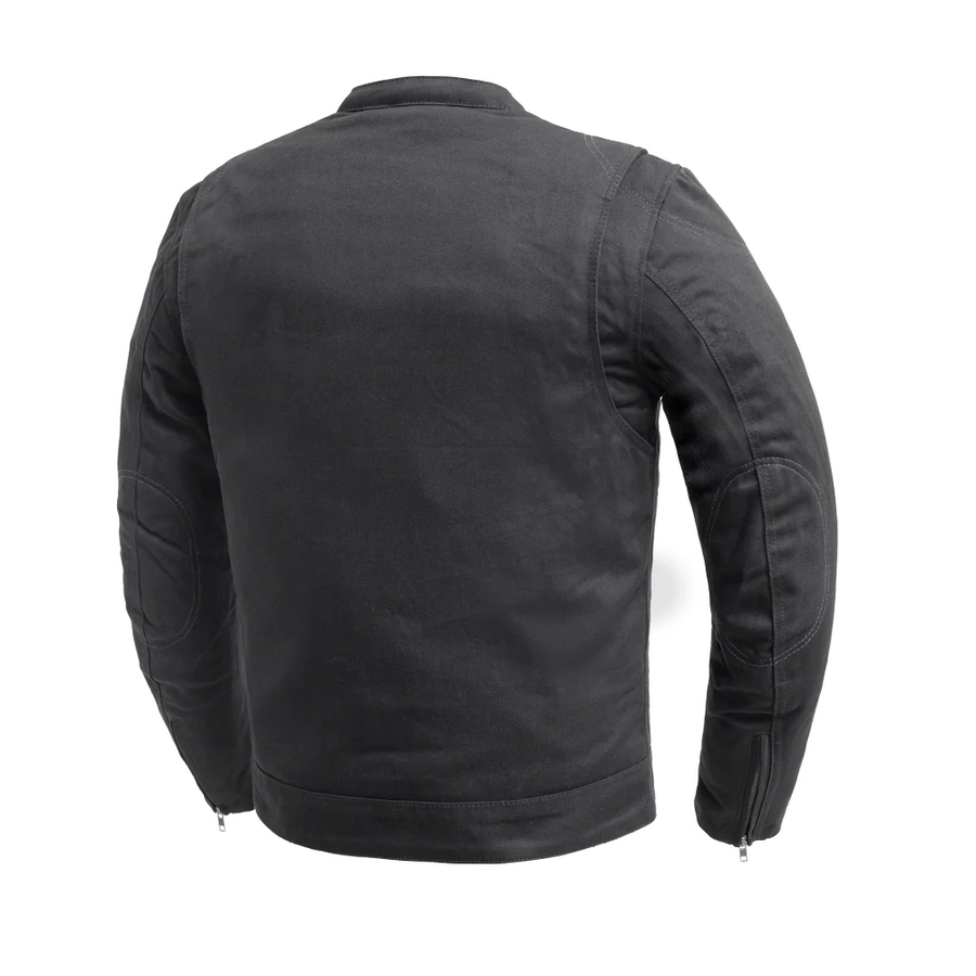 Leo Men's Motorcycle Twill Jacket