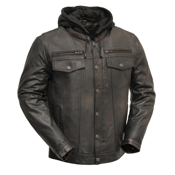 Reaper Men's Motorcycle Leather Jacket