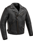 Distortion Men's Motorcycle Leather Jacket