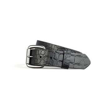 Crocodile Pattern Leather Belt