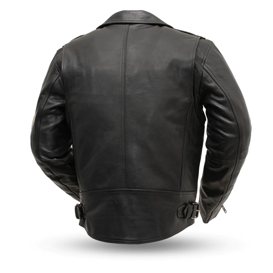 Distortion Men's Motorcycle Leather Jacket