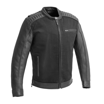 Beck Men's Motorcycle Twill/Leather Jacket