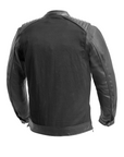 Beck Men's Motorcycle Twill/Leather Jacket