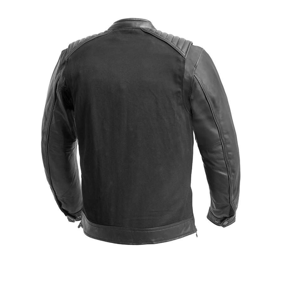 Beck Men's Motorcycle Twill/Leather Jacket