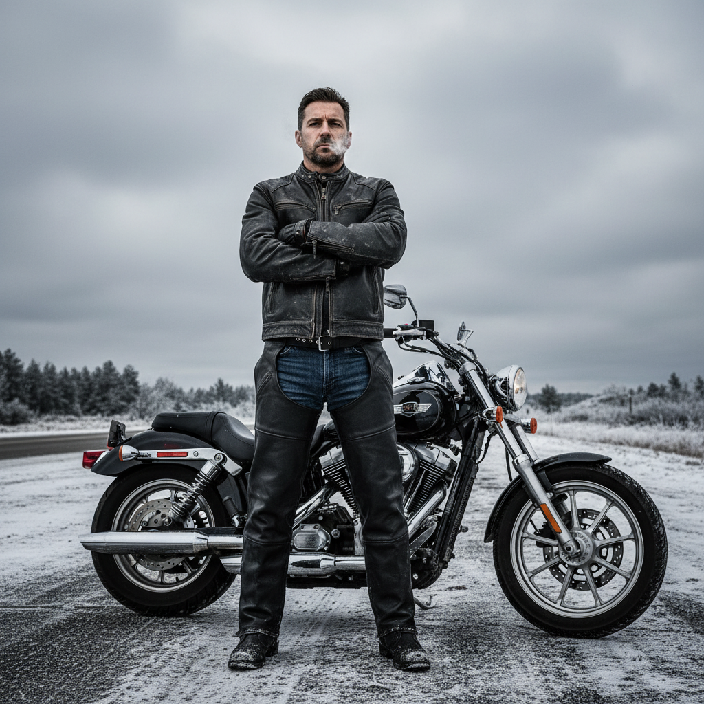 Boone - Unisex Motorcycle Leather Chaps