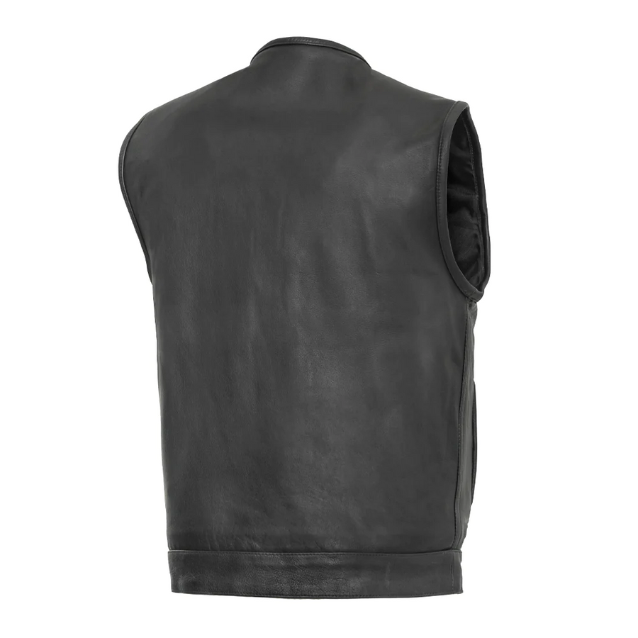 Fury Men's Motorcycle Leather Vest